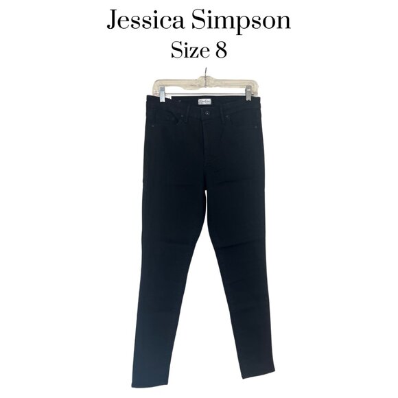 Jessica Simpson Women’s High Rise Skinny Jeans Black Size 8 NWT Denim Pants - Picture 1 of 10